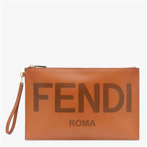 fendi cosmetic bag|fendi flat pouch large.